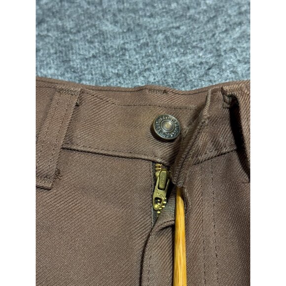 VINTAGE Levi's 517 Saddleman Men Pants 32x30 Brown Bootcut 80s USA - Picture 8 of 13